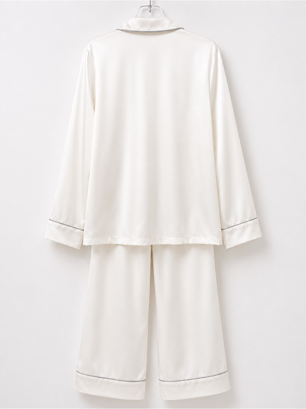 Victoria's Secret Ivory Satin Sleep Top with Pink Label - Picture 3 of 8
